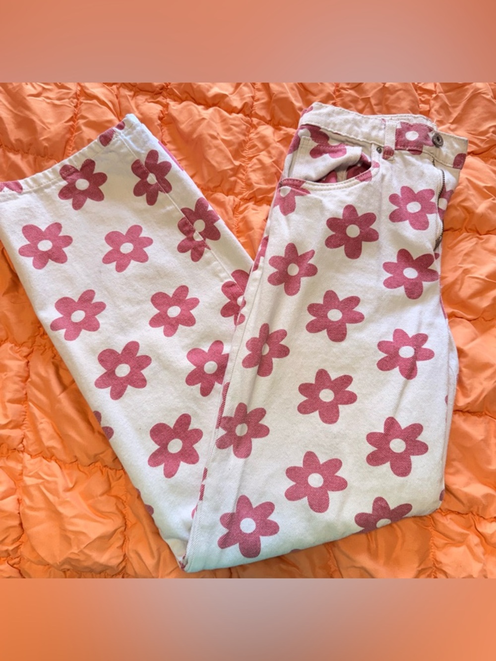 Cotton On Floral Wide Leg Jeans